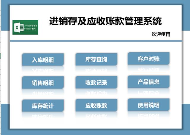 超实用进销存套表，自带应收账款统计，全自动库存简单不卡手