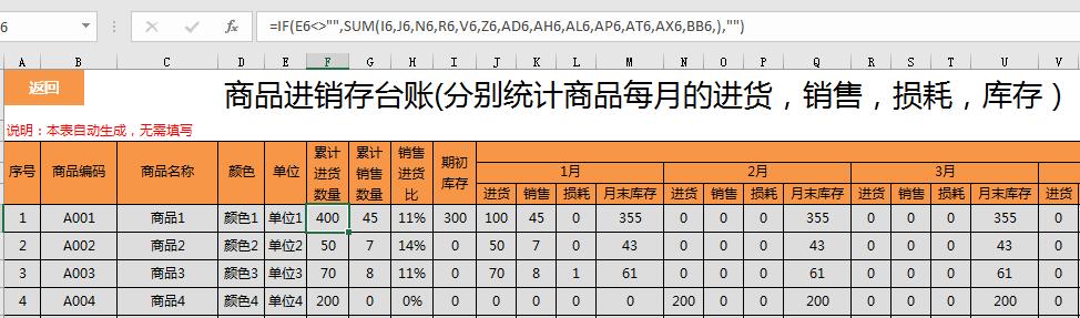 Excel进销存管理妙招，全自动台账统计，应收应付一键管理