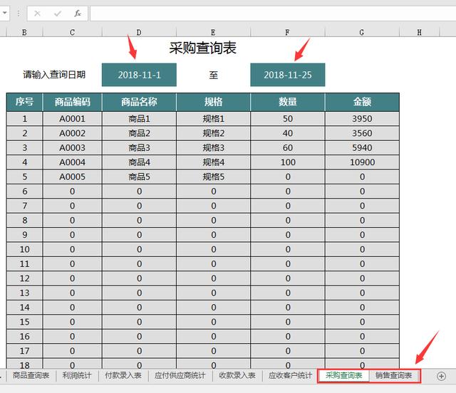 Excel完整函数进销存，自动库存预警，盘点报表，轻松套用不加班